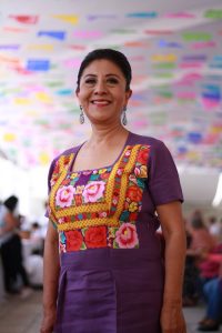 Celia Frolián, Cocinera tradicional y propietaria del Restaurante “Las Quince Letras” de Oaxaca.